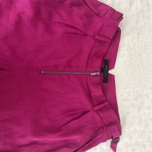 BCBG pink silky feel wild-leg pants